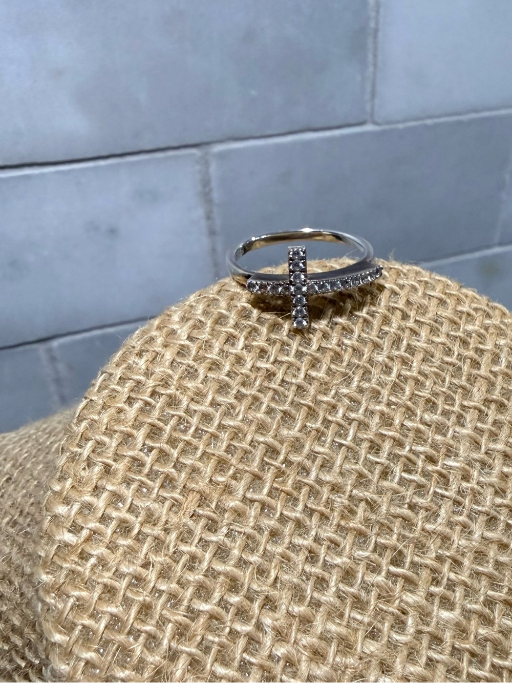 Silpada Cross Ring with Sparkling CZ Accent - Picture 3 of 3